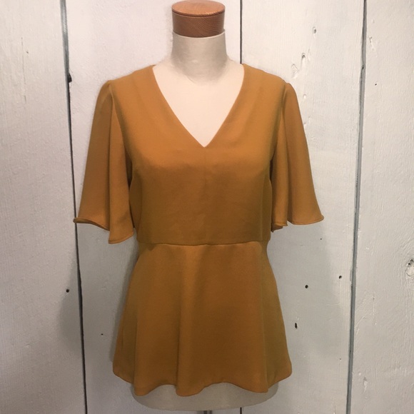 Ann Taylor Tops - Mustard Ann Taylor Blouse XS